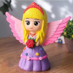 上色陶瓷娃娃玩具彩绘石膏娃涂色白胚绘画手工diy存钱罐搪胶陶瓷