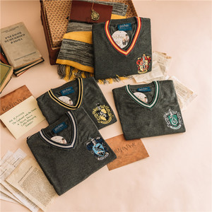 cinereplicas哈利波特周边格兰芬多v领毛衣cos斯莱特林校服学院服