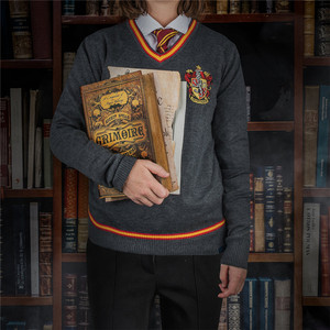 cinereplicas哈利波特周边格兰芬多v领毛衣cos斯莱特林校服学院服