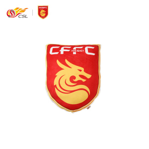 csl中超联赛官方正品 河北队足球迷周边队徽抱枕主队车饰靠枕