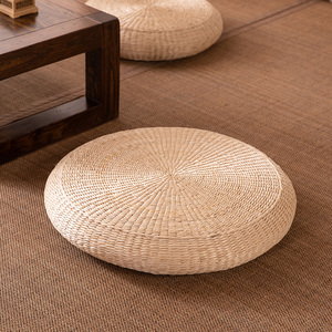 草编蒲团坐垫家用加厚圆形地板榻榻米草垫子打坐拜佛禅修垫瑜伽垫
