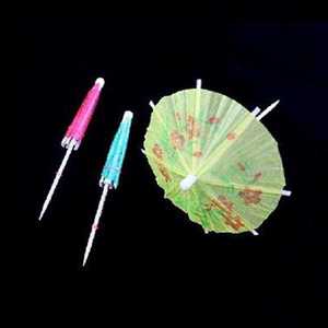 迷你西瓜便利用纸质小伞多色水果小孩糕点果盘玩具花伞摆件装饰