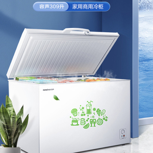 容声大冰柜309升家用商用大容量全冷冻柜单温卧式冷柜节能小冰箱