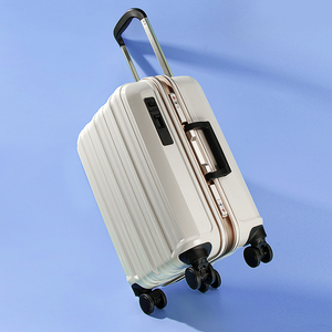 日本高颜值刹车铝框拉杆行李箱男女青年20小型锁扣旅行通用登机箱