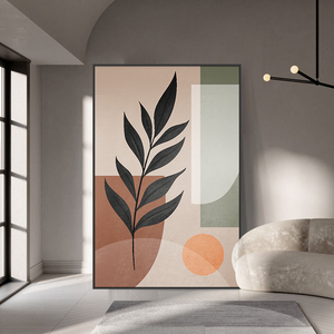 莫兰迪玄关装饰画小清新ins风大幅落地画玄关画走廊过道轻奢抽象