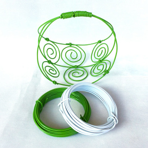 园艺包塑铁丝支架盆花架盆栽造型扎线扎丝架子爬藤架包铁丝线藤架