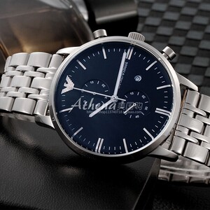 美国直邮armani 阿玛尼高档时尚男士手表钢带经典石英男表ar1648