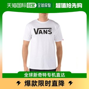 VANS范斯运动T恤男士白色印花个性时尚休闲VN0GGGYB2短袖