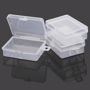 长方形塑料盒子小盒透明塑料盒针线纽扣收纳盒工具盒元件盒有盖