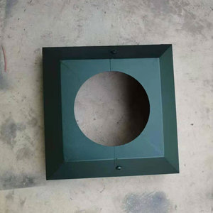 监控立杆底部装饰方形罩子圆形底座盖板路灯法兰装饰件照立柱盖子