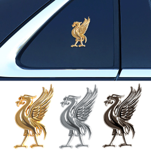 汽车贴纸凤凰图腾车贴3d立体金属车标车身装饰贴个性创意改装尾标