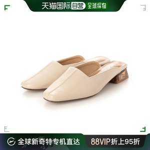 【日本直邮】Vivian Vivian 方头高跟鞋高跟鞋（乳白色）单鞋平底
