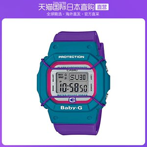 日本直购casio卡西欧儿童手表 蓝色紫色撞色手表 婴幼儿 休闲手表