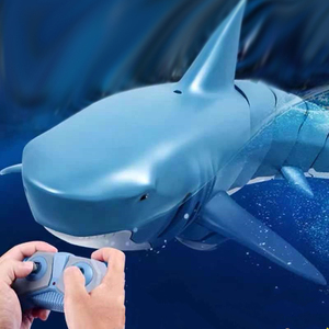 遥控鲨鱼潜水艇可下水电动仿真机械大白鲨男童机器小男孩水上玩具