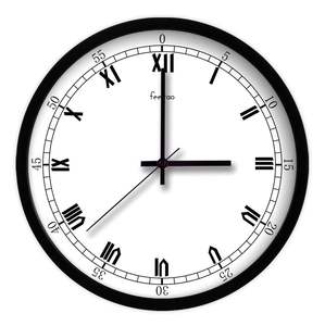 现代简约欧式罗马数字时钟客厅挂钟表14英寸卧室挂表1012寸带刻度