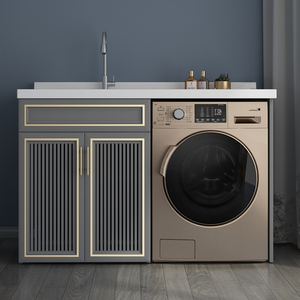 滚筒洗衣机台面组合柜阳台