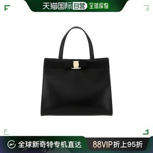 Salvatore Ferragamo 黑色logo手提包 21I290菲拉格慕单肩包