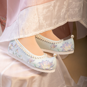 00danjinbao1234淘宝增高绣花鞋女古风女鞋高跟古装鞋明制汉服鞋子