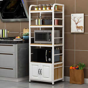 大容量厨房置物架落地多层微波炉烤箱置物柜子电器收纳架整理架子