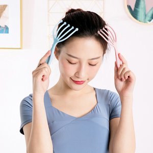 网红头部按摩器按摩梳抓头挠头八爪鱼五爪便携助眠抓头挠头痒神器