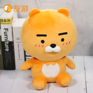 友游 kakao friends公仔啵啵抱枕毛绒玩具ryan玩偶摆件靠枕睡觉