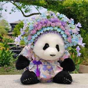 熊猫工厂五月萌兰花花的衣服古风新中式帝王紫珊瑚橙娃衣不含簪花