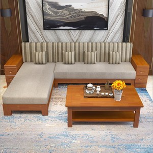 海口老城定海南家具实木沙发床拐角沙发拉床现代中式厂家直销特价