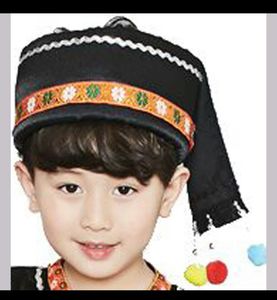广西壮族男帽子儿童少数民族苗族土家族彝族傣族瑶族侗族舞蹈头饰