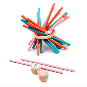 儿童桌游专注力训练益智小猪搭抽棍木棍木棒挑挑棒游戏棍子玩具