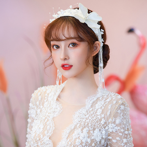 可爱新娘韩式森系甜美新娘头饰发箍2020新款婚纱礼服结婚配饰品
