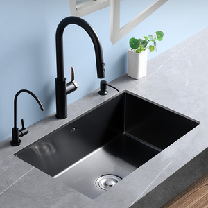 好太太纳米水槽嵌入式台下盆厨房不锈钢洗菜盆套装大水槽单槽超大