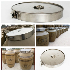 定制不锈钢酒坛盖子坛子盖子酒缸盖子坛子密封盖可上锁酒坛盖子