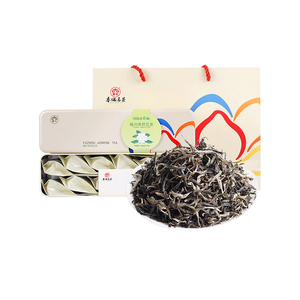 春伦 茗茶金茉莉礼盒茶 浓香型 袋装泡袋福州茉莉花茶120g