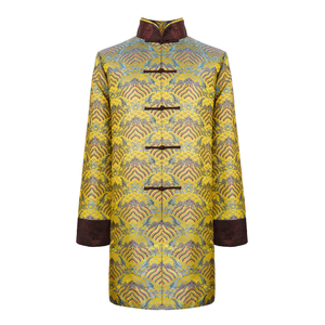 天福寿园寿衣男全套真丝款高档男士寿衣老人冲喜殡仪礼服品牌包邮