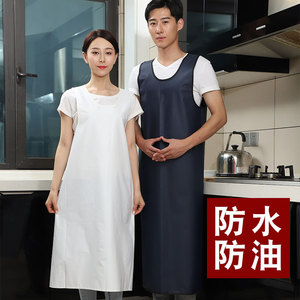 韩版家用厨房围裙防水防油围腰男女背心式宠物店食品厂无袖工作服
