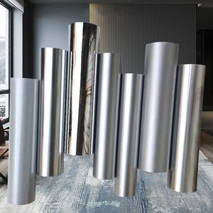 电梯贴纸不锈钢哑光银色拉丝镜面反光自粘加厚婚礼布置翻新即时贴