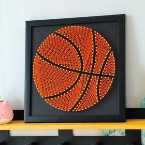 篮球绕线画教程有黑线图片