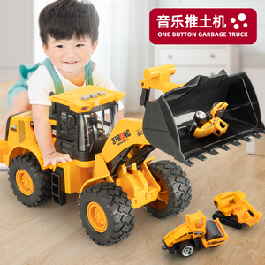 大号铲车玩具男孩仿真装载机推土机模型工程车儿童挖掘机3-4岁