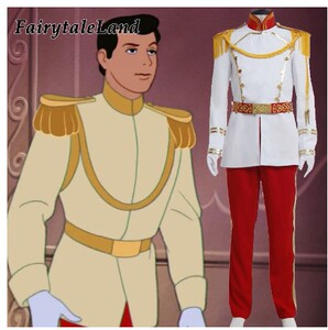 迪士尼disney格林童话仙履奇缘灰姑娘王子表演服白马王子cos男装