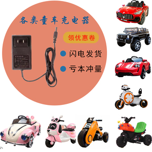 儿童电动车充电器6v童车电池摩托车玩具车12v遥控汽车充电器通用