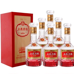 宜宾五粮液股份五粮精酿藏品 52度浓香型白酒500ml*6瓶整箱特价