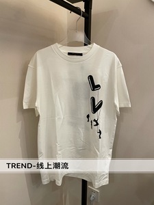 「trend」louis vuitton lv 21ss 白色伞兵背后logo短袖