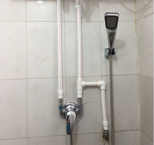 全铜明装淋浴龙头太阳能电热水器冷热水龙头开关u型混水阀门配件