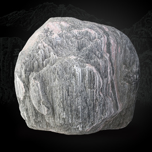 大型景观石泰山石天然原石大型泰山石敢当草坪庭院园林造景观赏石