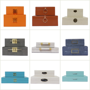 新中式样板房饰品首饰盒现代卧室软装饰品装饰盒摆件收纳酒柜盒子