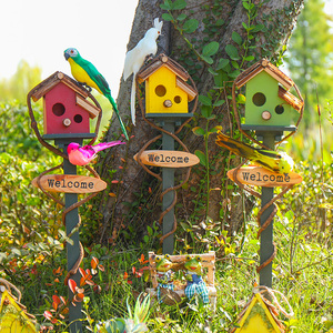 插地房子户外摆件幼儿园植物角环创材料装饰自然角田园风创意摆设