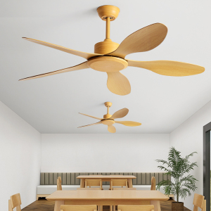 五叶简约大风力静音吊扇家用客厅工业一体商用教室餐厅无灯电风扇