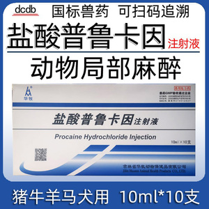 正品兽药兽用麻醉药动物盐酸普鲁卡因注射液狗狗麻醉药宠物麻醉药