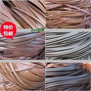 pe仿藤编织水果篮花瓶材料家具辅料吊篮修复环保圆形仿真塑料藤条