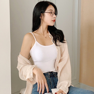 打底背心女秋内搭小吊带潮外穿网红港味性感心机显胸纯棉内搭上衣